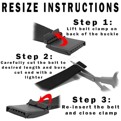 Build A Belt Boy's 1.25" Wide Silver Flip Top Belt Buckle with Canvas Web Belt thumbnail 3