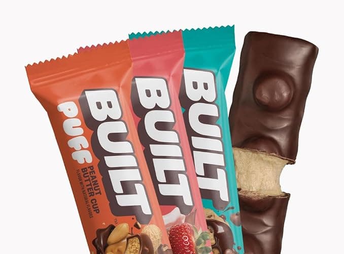 BUILT Bar Puff Protein Bars - Variety Pack - 15-17g Protein Snack Bars with Collagen - Calorie Conscious & Gluten Free - 12 Count thumbnail 7