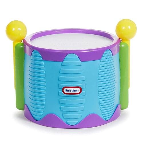 Little Tikes Tap-A-Tune Drum Baby Toy, Multi Color (643002), 9.25 L x 9.25 W x 6.30 H Inches - Image 1
