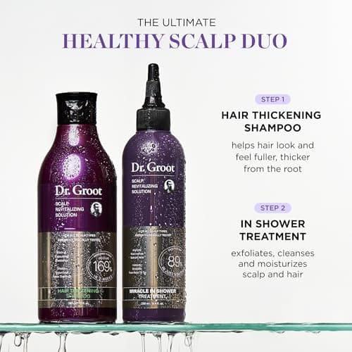Dr. Groot Hair Thickening Shampoo, Korean Hair Care with Biotin, Rosemary Oil to Help Volumize Thinning, Damaged Hair, Hydrate Hair and Scalp, Biotin Shampoo, Scalp Revitalizing Solution thumbnail 3