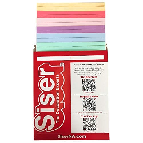 Siser EasyPSV Permanent 12 inch by 12 inch Sheets - Pastel Colors (12 Pack) - Image 1
