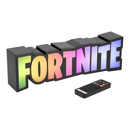 Paladone Fortnite RGB Colour-Changing Logo Light – Officially Licensed Gaming Lamp with Remote Control, Wall or Desk Display, USB Powered Décor for Gamers thumbnail 4