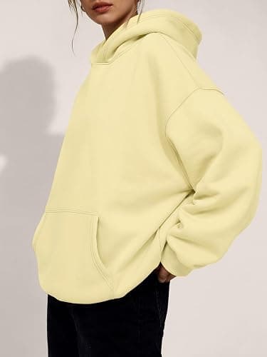 Trendy Queen Women Oversized Hoodies Fall Outfits | Gentle Skin Feel, Aesthetic Drop Shoulder, Large Kangaroo Pocket, Seamless Daily Outfit Match thumbnail 3