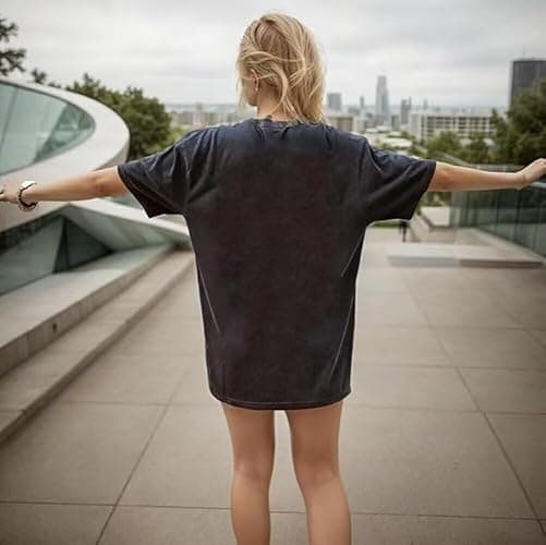 Oversized Tshirts Cute Tops for Women Shark Flower Graphic Tees Tops Summer Casual Loose Beach Vacation Shirts thumbnail 3