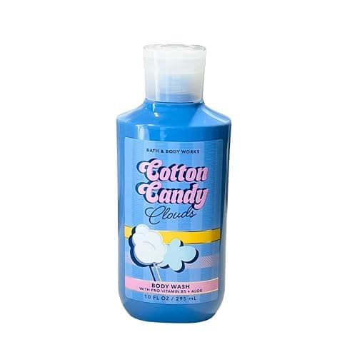 Bath & Body Works COTTON CANDY CLOUDS Fine Fragrance Mist, Ultimate Hydration Body Cream & Body Wash 3pc Gift Set with a Red Bow for Holidays – Full Size thumbnail 7