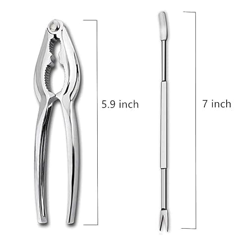 Artcome Seafood Tools Set including 7 Forks and 6 Lobster Crab Crackers Nut Cracker Set thumbnail 3
