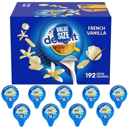 French Vanilla Coffee Creamer Singles, 192 Creamer Singles Included Great for Offices, Restaurants, Coffee, Bar, Gift and Homes - Image 1