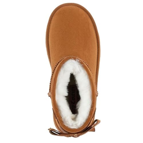Juicy Couture Women Slip On Winter Boots Warm Microsuede Insulated Fashion Ankle Booties Outdoor Snow Boot-Olden thumbnail 4