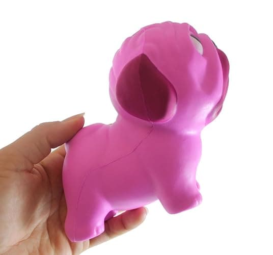 Set of All 4 Color Pug Dog Slow Rise Squishy Toy - Memory Foam Squish Stress Ball Fidget Squeeze Dog Lover Gift (All 4 Color Pugs) thumbnail 9