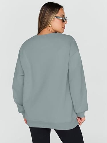 Trendy Queen Sweatshirts for Women Hoodies Oversized Crewneck Tops Sweaters Comfy Fall Winter Outfits Clothes 2025 Fashion thumbnail 4