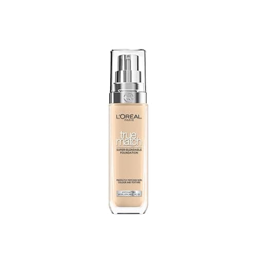 L'Oréal Paris Foundation for Face, Skincare Infused with Hyaluronic Acid, True Match Hydrating Liquid Foundation for All Skin Tones, SPF 16, 2N Vanilla,30 ml - Image 1