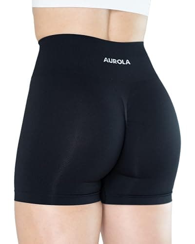 AUROLA Dream Tie Dye Workout Shorts for Women Seamless Scrunch Soft Active Shorts thumbnail 3