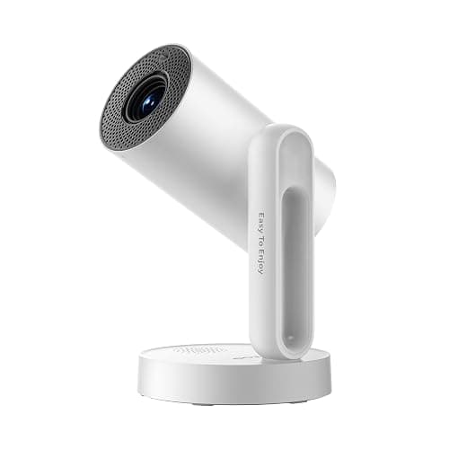 Projecteur Video 4K Supporté,Google TV, Auto Focus/Keystone WiFi Bluetooth FHD 1080P, Video Projecteur avec Rotatif 140°, Veilleuse Tactile ETOE Starfish Plus 300 ANSI Retroprojecteur Home Cinéma - Image 1