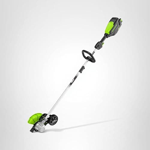 Greenworks 80V All-Terrain Brushless Edger, 8" Steel Blade, 2.25" Pro Depth & Tool-Free Adjust, 27cc Gas Power Equivalent, Battery and Charger Not Included thumbnail 11