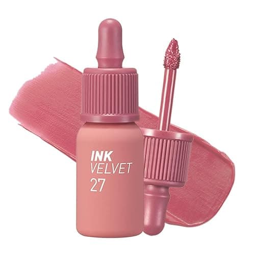 Peripera Ink The Velvet Lip Tint | Highly Pigmented, Longwear & Weightless Lip Tint | Smudge-Proof, Buildable Color for Lips & Cheeks | K-Beauty Makeup, Safe for Sensitive Lips (027 STRAWBERRY NUDE) - Image 1