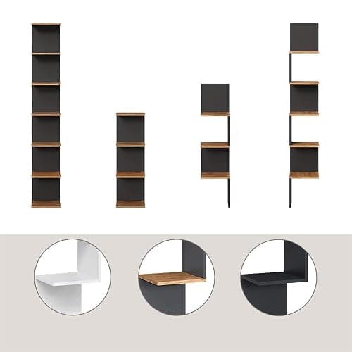 Vicco Étagère Paolo, Blanc, 30x190cm, pouvant être monté pour Le Rangement de Livres et d’Objets de décoration thumbnail 8