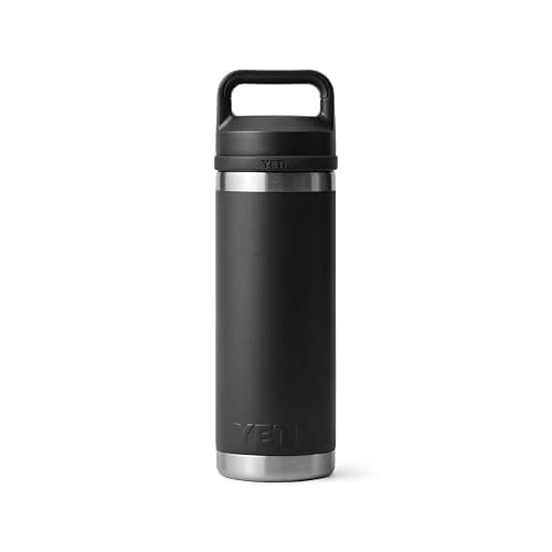 YETI Rambler Bottle Chug, Vaccum Insulated Stainless Steel Bottle with Leakproof Chug Cap, Black, 18 oz (532 ml) thumbnail 4
