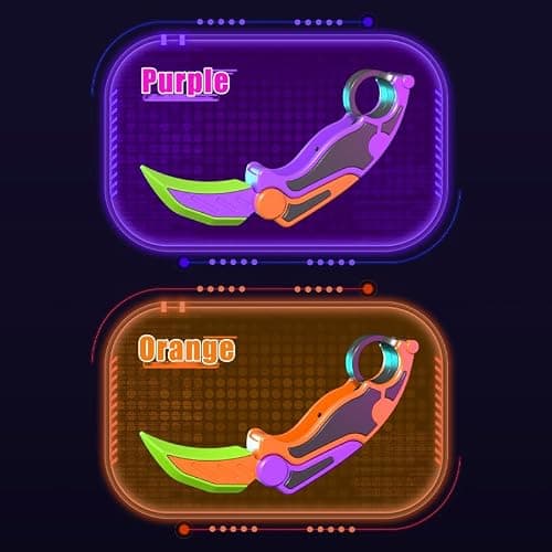 PETBSNVB 2pcs Fidget Claw Knife, 3D Gravity Knife Toy, 3D Gravity Plastic, Switchblade, Printed, Printing Knife, Carrot Knife,Sensory Knife Fidget Toys for Kids & Adults, Anxiety Stress Relief Toy thumbnail 7