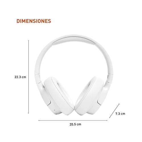 JBL Tune 720BT - Wireless Over-Ear Headphones with JBL Pure Bass Sound, Bluetooth 5.3, Up to 76H Battery Life and Speed Charge, Lightweight, Comfortable and Foldable Design (White) thumbnail 3