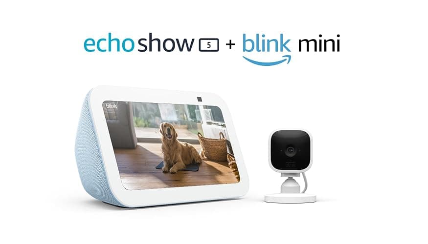 Echo Show 5 (3rd Gen) with Blink Mini | Cloud Blue thumbnail 8