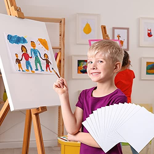300 Pcs Watercolor Paper Sheet Bulk White Cold Press Paper Pack 110 lb 230 GSM Sketch Painting Watercolor Paper Pad for Kids Watercolorist Students Beginning Artists (5 x 7 Inch) - 5 x 7 Inch thumbnail 6