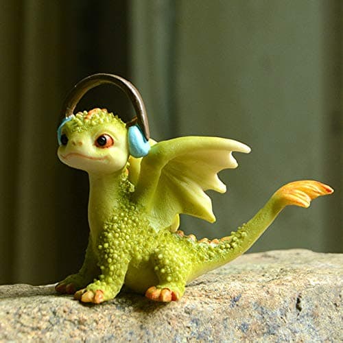 Gemmia Garden Miniature Fairy Dragon Figurine- Thinking Dragon thumbnail 6