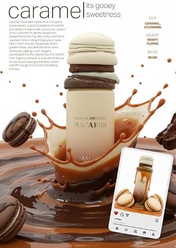 Arabiyat Sugar Caramel Chocolate Macaron Eau De Parfum 3.4FL.OZ thumbnail 2