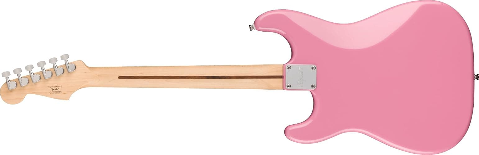 Squire Sonic Stratocaster HT H Electric Guitar, Flash Pink, Maple Fingerboard, White Pickguard thumbnail 2