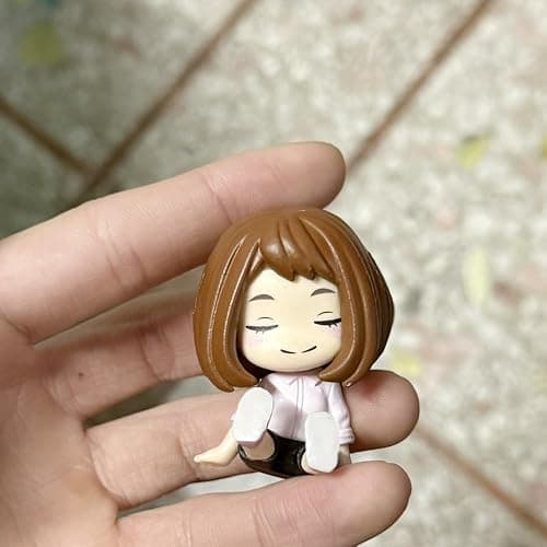 YLQANONG MHA Midoriya Izuku Figures Todoroki Shouto/Uraraka Ochako Anime Figure Statues PVC Anime Action Figurine 2.36IN thumbnail 5