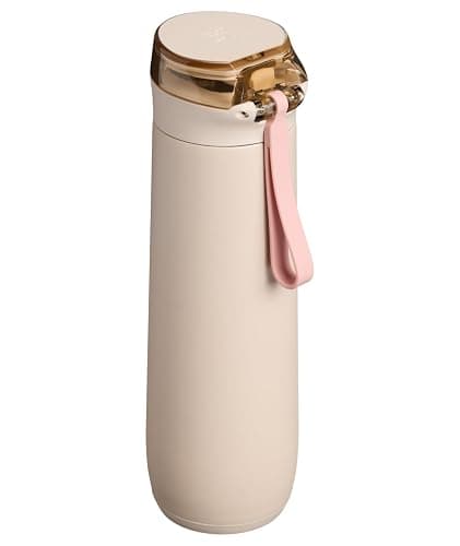 STANLEY Flowstate™ Spring Bottle | Leakproof Water Bottle with Carry Strap & Flip-Top Locking Lid | Insulated Stainless Steel | Fits Most Cup Holders | BPA-Free | 20 oz | Champagne thumbnail 4