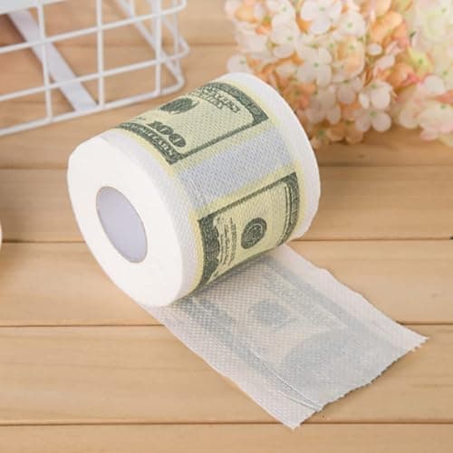 Toilet Paper Roll 100 Euro Pattern Tissue 3 Layers Money Print Toilet Roll for Bathroom Office Equipment thumbnail 6