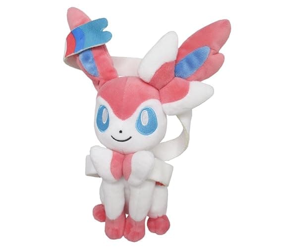 Sanei PP125 Pokemon All Star Collection Sylveon Plush, Brown/a - Image 1