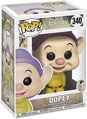 POP Disney: Snow White and The Seven Dwarfs - Dopey Funko ! Vinyl Figure (Bundled with Compatible Box Protector Case), 3.75 inches, Multicolored thumbnail 3