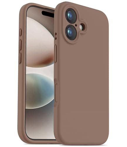 OTOFLY Designed for iPhone 16 Case,[Camera Control Button Coverage][12FT Military-Grade Protection] Silicone Shockproof Slim Cover Women Men 16 Phone Case 6.1 inch, Light Brown - Image 1