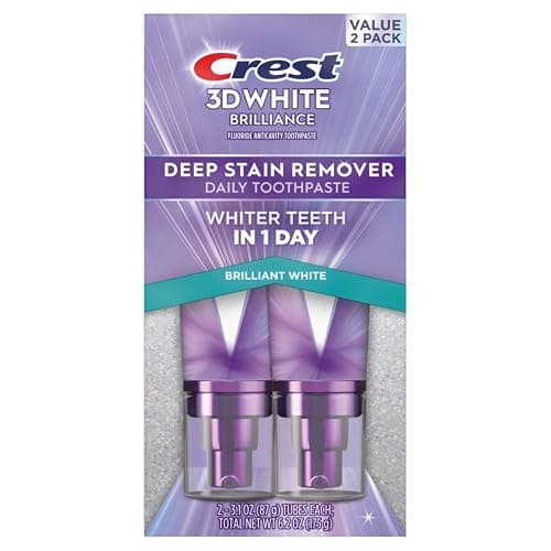 Crest 3DWhite Brilliance Deep Stain Remover Brilliant White Toothpaste - 3.1oz/2pk thumbnail 10