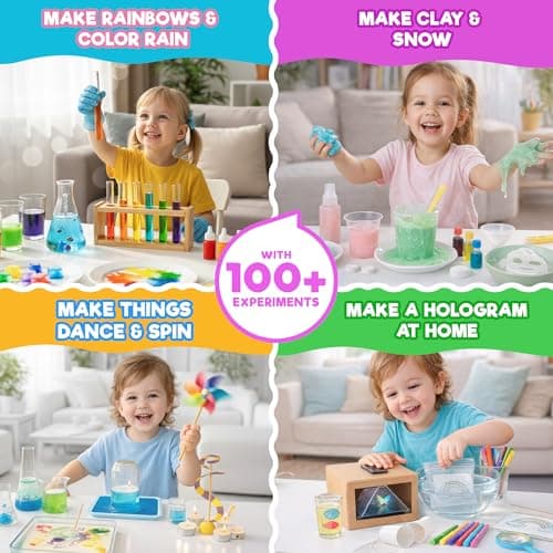 Doctor Jupiter Preschool Science Kit for Kids Ages 3-5 | Toddler Learning Activities, Birthday Gift Ideas for 3-4-5 Year Old Girls | Learning & Educational Toy STEM Kit with 100+ Experiments thumbnail 4