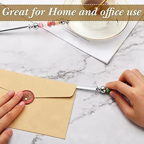 16 Pcs Beadable Letter Opener Metal Letter Opener Envelope Opener Knife Beadable Letter Opener Stainless Steel Envelope Opener Slitter for Office Home DIY Supplies thumbnail 4