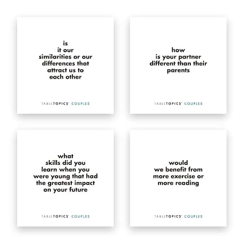TableTopics Couples Conversation Cards for Romantic Partners with 135 Questions for Date Nights & Intimate Talks, Unique Gift for Anniversaries thumbnail 5