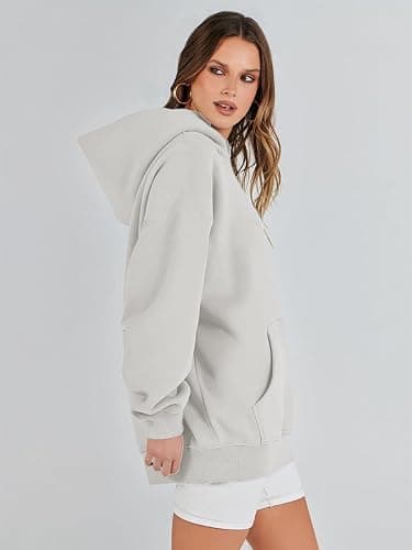 Lynkiss Women's Oversized Hoodies Long Sleeve Solid Heavy Pullover Tops Loose Sweatshirt with Pocket thumbnail 4