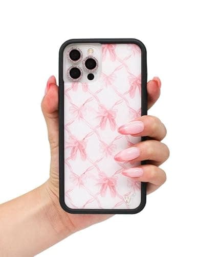 Wildflower Cases - Compatible with iPhone 16 Pro | Protective Bumper, 6.5ft Drop Test Certified, Women Owned Small Business | Cute Trendy Coquette Pink Bows Ballet Slippers | On Pointe thumbnail 4