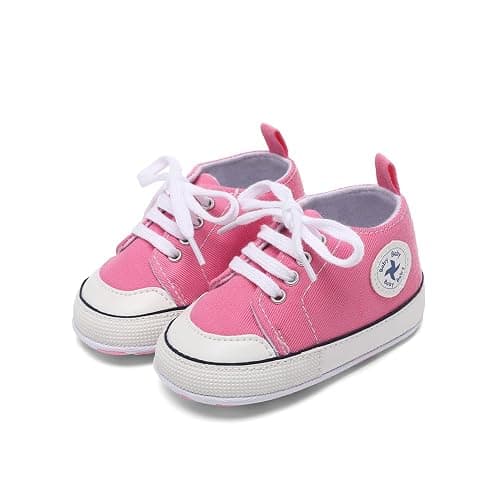 BEIDI Baby Girl Boy Shoes 0-18 Months,Infant Unique Essentials Gifts,Unisex Newborn Doll Slip-on Soft Sole High-top Frist Walking Sneakers thumbnail 5