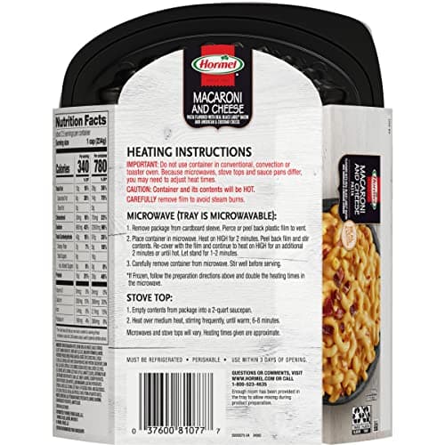 HORMEL Macaroni and Cheese Pasta Flavored with HORMEL BLACK LABEL Bacon, 19 oz. thumbnail 6