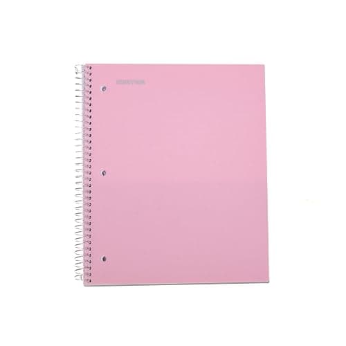 Mintra Office Durable Spiral Notebooks, 1 Subject, (Spring Pink, Sun Yellow, Arctic Ice, College Ruled 3pk) - Spring Pink, Sun Yellow, Arctic Ice - College Ruled 3pk thumbnail 4