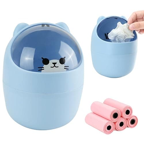 Small Trash Can with Lid - Image 1