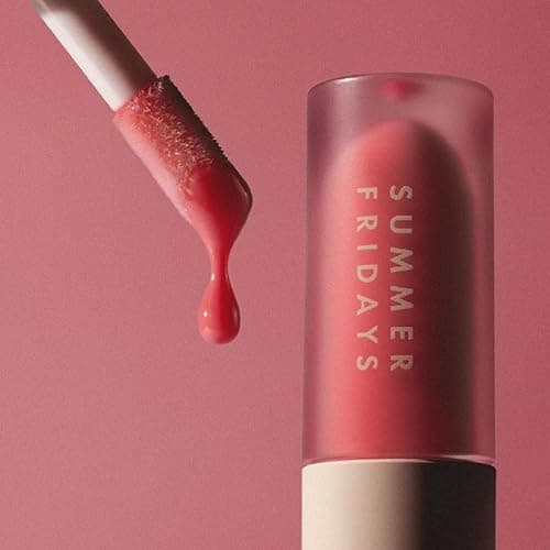Summer Fridays Dream Lip Oil - Tinted Lip Oil with Moisturizing Sheer Coverage, High-Shine and Deep Hydration - Non-Sticky Formula for Long-Lasting Softness - Pink Cloud (0.15 Oz) thumbnail 6