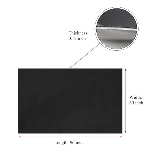 Suede Headliner Fabric with Foam Backing - Black Suede Headliner wrap Interior Material for Car/Truck/SUV/RV Roof, Home Repair/DIY Headliner Material Automotive Headliner Fabric (Black, 96"×60“) thumbnail 3