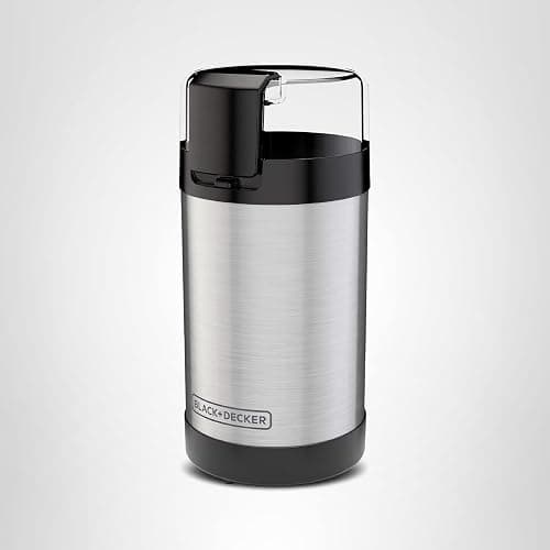 BLACK+DECKER One Touch Coffee Grinder, 2/3 Cup Coffee Bean Capacity, Spice Grinder, One Touch Push-Button Control -150 Watts -Stainless Steel Blades thumbnail 9