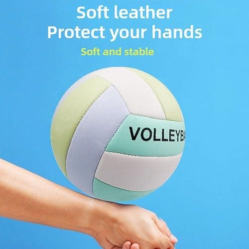 Super Softy Volleyball, Pink Volleyballs for Inside House and Yard, Official Size 5 Volleyball, Training Props for Girls, Kids, Youth Beginners Trainer thumbnail 6