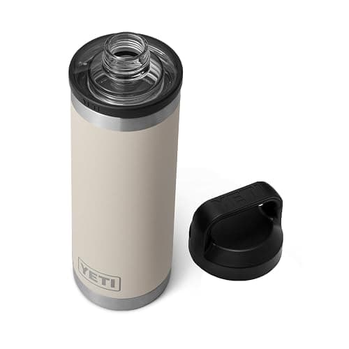 YETI Rambler 18 oz Bottle, Leakproof, Vacuum Insulated, Stainless Steel with Chug Cap, Cape Taupe - Image 1