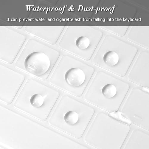 Cover per tastiera per tastiera iMac Magic Keyboard da 24 pollici con Touch ID A2449 Chiave di blocco Chip A2450 M3 M1 Rilasciato nel 2023-2021 Layout UE TPU Protector Skin thumbnail 6